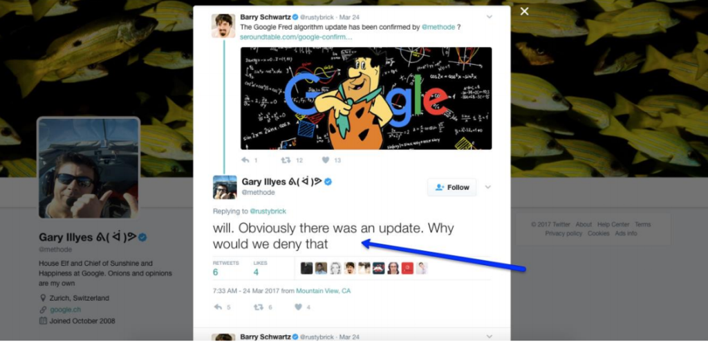 Picture-Twitter-Post-Fred-Google-Update